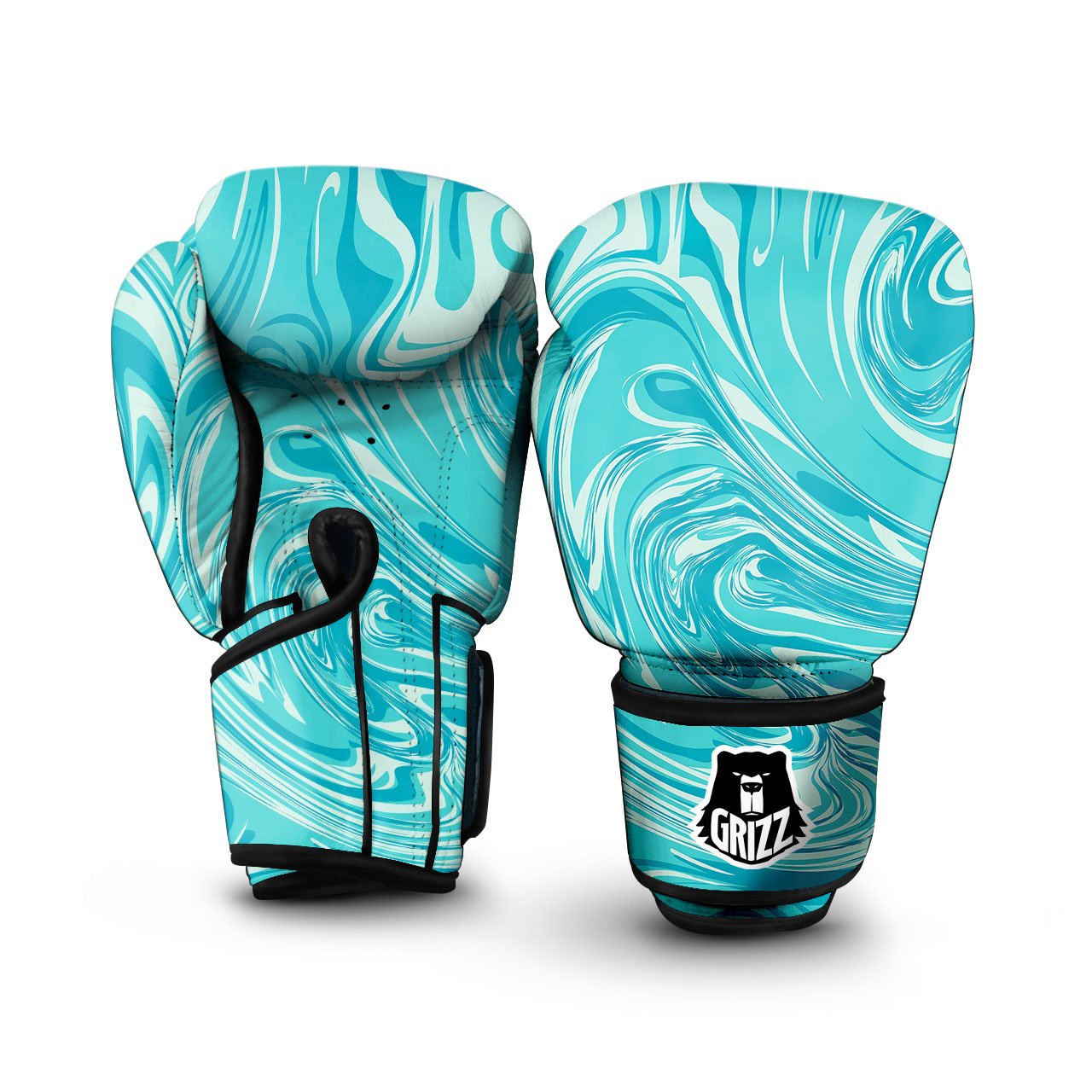 Wave Psychedelic Print Pattern Boxing Gloves-grizzshop