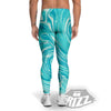 Wave Psychedelic Print Pattern Men's Leggings-grizzshop