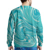 Wave Psychedelic Print Pattern Men's Sweatshirt-grizzshop