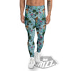 Wave Surfing Print Pattern Men's Leggings-grizzshop