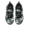 Wave Water Print Pattern Black Sneaker-grizzshop