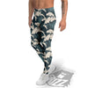 Wave Water Print Pattern Men's Leggings-grizzshop