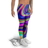 Waves Holographic Print Men's Leggings-grizzshop