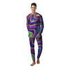 Waves Holographic Print Men's Pajamas-grizzshop