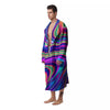 Waves Holographic Print Men's Robe-grizzshop