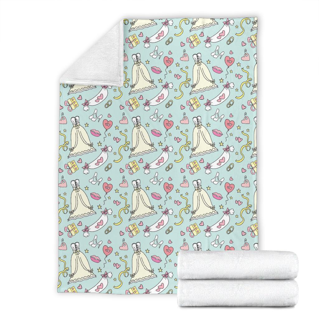 Wedding Pastel Pattern Print Blanket-grizzshop