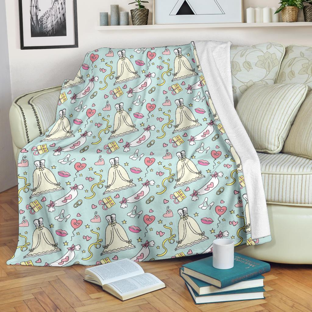 Wedding Pastel Pattern Print Blanket-grizzshop