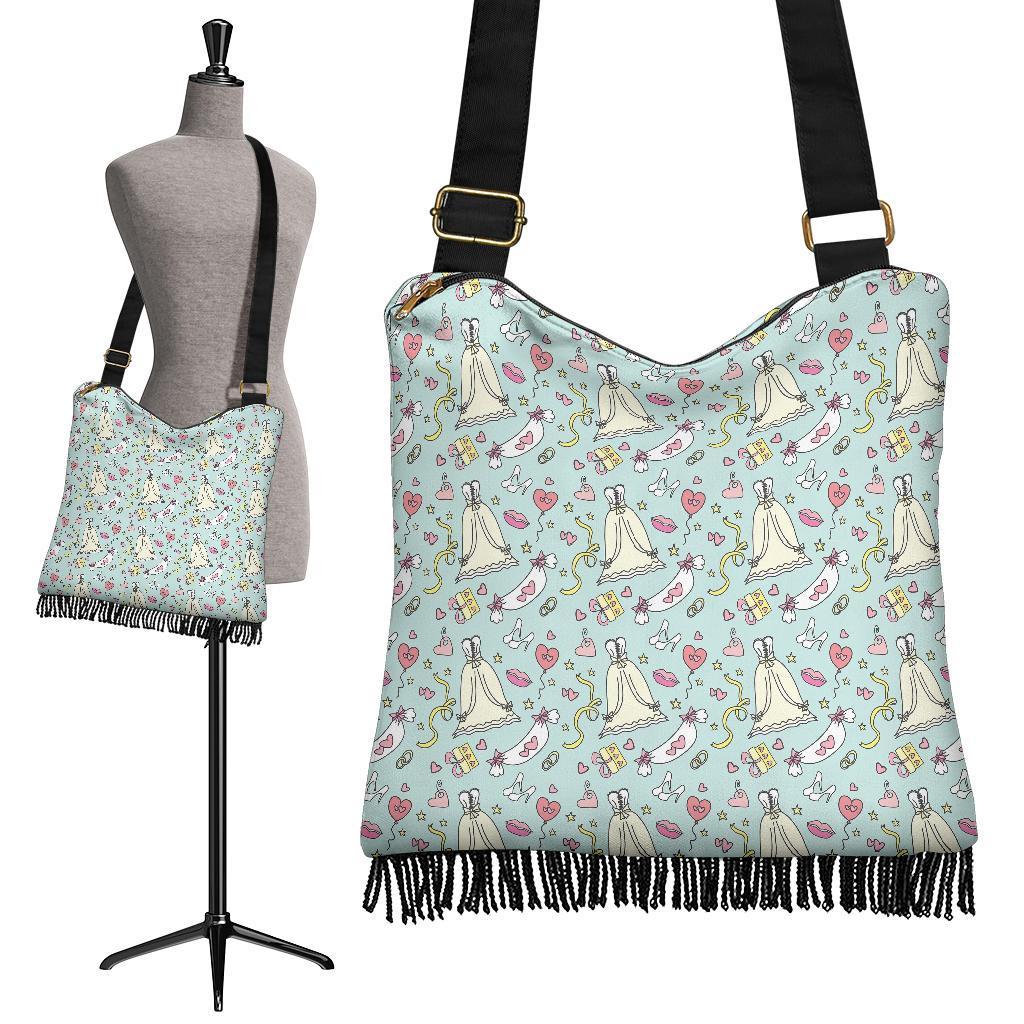 Wedding Pastel Pattern Print Crossbody bags-grizzshop