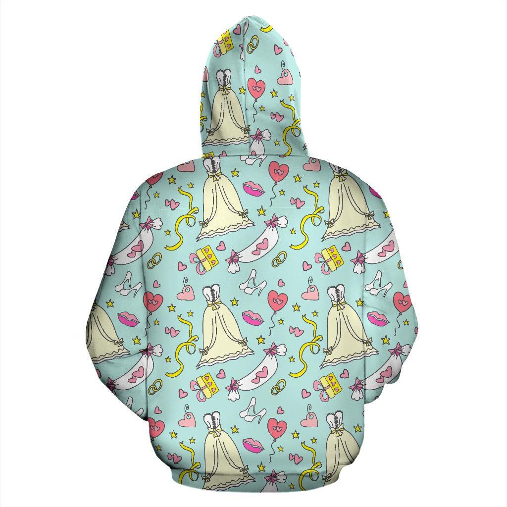 Wedding Pastel Pattern Print Men Women Pullover Hoodie-grizzshop