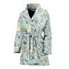 Wedding Pastel Pattern Print Women Long Robe-grizzshop