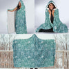 Wedding Pattern Print Hooded Blanket-grizzshop