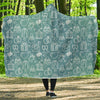 Wedding Pattern Print Hooded Blanket-grizzshop