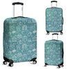 Wedding Pattern Print Luggage Cover Protector-grizzshop