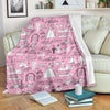 Wedding Pink Pattern Print Blanket-grizzshop