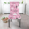 Wedding Pink Pattern Print Chair Cover-grizzshop