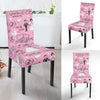 Wedding Pink Pattern Print Chair Cover-grizzshop