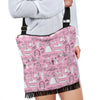 Wedding Pink Pattern Print Crossbody bags-grizzshop