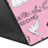 Wedding Pink Pattern Print Floor Mat-grizzshop