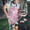 Wedding Pink Pattern Print Men's Apron-grizzshop