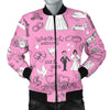 Wedding Pink Pattern Print Men's Bomber Jacket-grizzshop