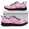 Wedding Pink Pattern Print Sneaker Shoes For Men Women-grizzshop