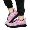 Wedding Pink Pattern Print Sneaker Shoes For Men Women-grizzshop