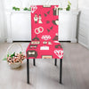 Wedding Pink Print Pattern Chair Cover-grizzshop