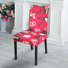 Wedding Pink Print Pattern Chair Cover-grizzshop