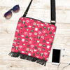 Wedding Pink Print Pattern Crossbody bags-grizzshop