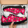 Wedding Pink Print Pattern Sneaker Shoes For Men Women-grizzshop