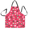 Wedding Pink Print Pattern Women's Apron-grizzshop