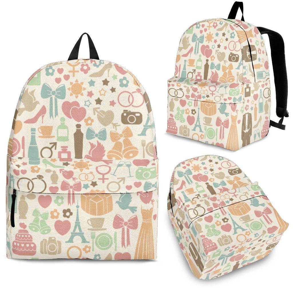 Wedding Print Pattern Backpack-grizzshop