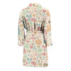 Wedding Print Pattern Men Long Robe-grizzshop