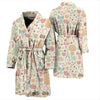 Wedding Print Pattern Men Long Robe-grizzshop