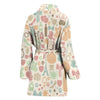 Wedding Print Pattern Women Long Robe-grizzshop