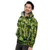 Weed Green Print Men's Hoodie-grizzshop