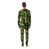 Weed Green Print Men's Pajamas-grizzshop