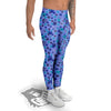 Weed Leaf Purple Print Pattern Men's Leggings-grizzshop