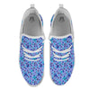 Weed Leaf Purple Print Pattern White Athletic Shoes-grizzshop