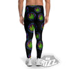 Weed Leaf Trippy Print Pattern Men's Leggings-grizzshop