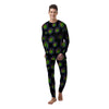 Weed Leaf Trippy Print Pattern Men's Pajamas-grizzshop