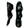 Weed Leaf Trippy Print Pattern Muay Thai Shin Guards-grizzshop