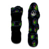 Weed Leaf Trippy Print Pattern Muay Thai Shin Guards-grizzshop