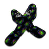 Weed Leaf Trippy Print Pattern Muay Thai Shin Guards-grizzshop