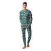 Weed Marijuana Cartoon Print Pattern Men's Pajamas-grizzshop