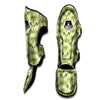 Weed Zigzag Print Pattern Muay Thai Shin Guards-grizzshop