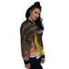 Welder Industrial Print Women's Bomber Jacket-grizzshop