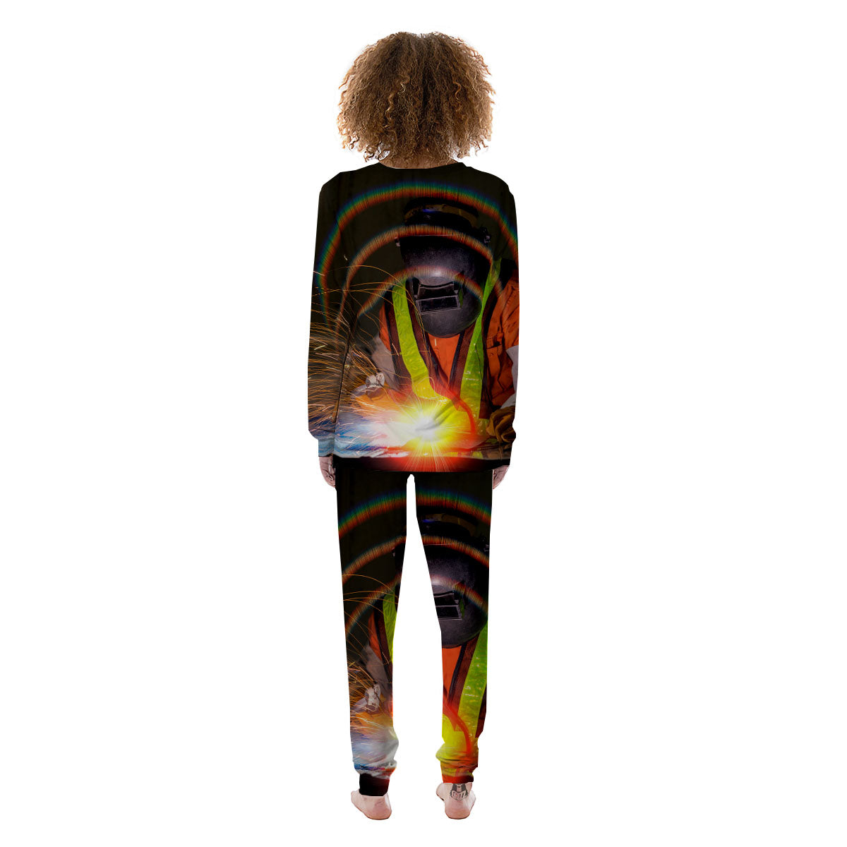 Welder Industrial Print Women's Pajamas-grizzshop