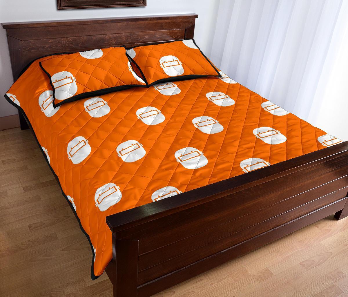 Welder Mask Pattern Print Bed Set Quilt-grizzshop