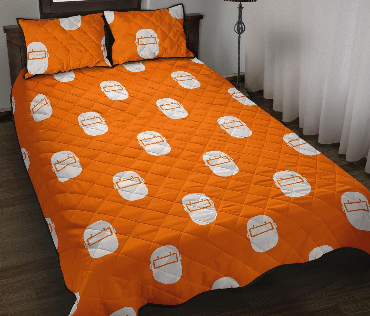 Welder Mask Pattern Print Bed Set Quilt-grizzshop